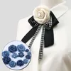 Decorative Flowers 5Pcs/Lot Denim Flower Artificial Small Camellia Wedding Decor Diy Scrapbooking Headdress Craft Garment Supplies