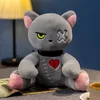 Reborn Cat Plush Toys relleno Dark Series Gothic Lolita Animals Doll Halloween Fehip Kids Toy Home Decor