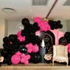 Other Event Party Supplies 103 Pcs Peach Pink Black 5" 10" 18" Balloon Garland Arch Kit Girls Birthday Baby Shower Wedding Bachelorette Decorations 230815