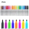 Paints Pens 1224 PCS Set Sanford Sharpie Oil Marker Markers Art Pen Dertic Color Office Stationery 1mm Nib 230815