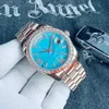 Novos Mems e Mulheres Relógio Designer de Alta Qualidade Movimento Automático Relógio de Diamante 41mm36mm Diamante À Prova D 'Água Safira Vidro Relógio Luxo Data Watchpatek