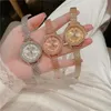 Armbanduhr Relogio Feminino Crystal Diamond Watch Luxus Silber Frauen Mode All Steel Clock Saat 2023