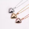 Chains 3PCS/Lot Alloy Flower Heart Necklace For Women Jewelry Birthday Gift MDNEN