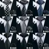 Mans Black Formele banden Business Neck Tie Set mode hoogwaardige zijdebanden voor mannen Brand Tie NecTie2050