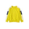 Felpa con cappuccio di felpa con cappuccio per bambini primaverili ferita di cotone adolescente 3 colori top top sport autunno arrivi a maniche lunghe maglietta pullover per bambini casual top 230815