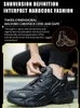 Veiligheidsschoenen Hoogwaardige Veiligheidsschoenen Men STAAL DIREEN Rotary Buckle werk Sneakers onverwoestbare schoenen Anti-smash anti-punctie werkschoenen 230815