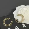 Creolen, 18 Karat vergoldet, Designer-Marken-Ohrstecker-Designs, Liebesgeschenke für Frauen, Ohrringe, Verlobung, Reisen, Geburtstag, luxuriöser Liebhaber-Schmuck. Perfekt