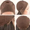 Brésilien Brown Brown Body Wave Lace Frontal Simulation Human Hair Wig HD 13x4 Lace Frontal Wig Spule sans monuil / noir / blonde Blonde Perruque pré-cueillie