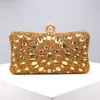 Kvällspåsar Candy Mix Color Day Clutch Rhinestones Evening Bags Party Diamonds Axelkedja Handväskor Purse Akryl 230815