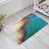 Carpets Vintage Style Green Beige Art Floor Mat Entrance Door Living Room Kitchen Rug Non-Slip Carpet Bathroom Doormat Home Decor