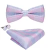 Mode bowties brudgummen män färgglada rutiga cravat gravata manliga äktenskap fjäril bröllop bågar båge bow slips lh-715236a