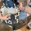 Totes Women's 2023 New Canvas Flower Large Capacity Printing Shopping Fashion Casual Open Handbag Caitlin_Fashion_Bags