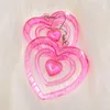 Estudios Y2K Pendientes Pink Hollowout Heart Fashion Kawaii Estética Harajuku Diy Love for Women 2000s Jewelry 230816