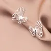 Orecchini per borchie Big Hollow Butterfly Creative Rose Gold Color for Women Girls Luxury Trendy Aesthetic Gioielli Regali SD2379