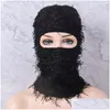 Cycling Caps Masks Clava dog Sticked fl Face Ski Mask Shiesty Camouflage uni handgjord vindtät rolig mössa 230524 Drop Delivery Spo Dhvnt