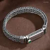 Charmarmband vintage retro Lucky Armband Men's Personality Style Creative Hand Woven Six Character Jewelry