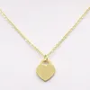 Fashion Chain Heart Pendant Necklaces Designers 3 Color 18k gold Titanium Steel Pendant Jewelry Accessories