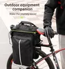 Panniers Bags West Biking 3 in 1 Waterfroof Bike Trunk Bag Mtb Road自転車大規模旅行荷物サドルシート230815