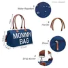 Bolsa de fraldas bolsa da mãe grávida fralda da mulher de grande capacidade Bag de duas peças feminino Baby Saco Baby Care Travel Z230816