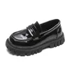 Flache Schuhe Prinzessin Schuhe Mädchen Frühling Lefu Schuhe Mädchen Baby Schwarze kleine Lederschuhe Mode ein Schritt Kinderschuh 230816