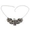 Europäische Mode der Eagle erweiterte seine Flügel -Choker -Labbe -Halskette