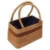 Stume da stoccaggio Tote Borsa Pastoratura Vintage Pastoral Woven Borse per le donne