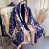 Scarves Luxury Horse Winter Cashmere Scarf for Women Design Warm Pashmina Shawl Wraps Bandana Female Thick Blanket Soft Bufanda Foulard 230816