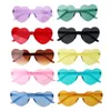 Solglasögon 10st Rimless Children Vintage Kids Cosplay Props