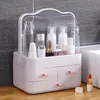 1pc Makeup Organizer, Cosmetics Skincare Products Organize Box, Waterproof&Dustproof Make Up Box, Storage For Vanity With Lid And Drawers, Cosmetic Display Cases