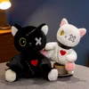 Reborn Cat Plush Toys relleno Dark Series Gothic Lolita Animals Doll Halloween Fehip Kids Toy Home Decor