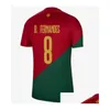 Yoga Outfit 2022 Portuguesa Joao Felix Soccer Jerseys Ruben Neves Bernardo Br Ronaldos Fernandes Portugieser 22 23 Portuguese Footba Dhovg