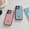 Cell Phone Cases Women Designers Cell Phone Cases Unisex Fashion Casual Blue Leather Phonecase Cover For iPhone 15 14 15 14Plus 15 14Pro 15 14ProMax 13 12 Pro Max IB5O