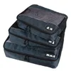 Аксессуары для пакетов аксессуары Ruputin 3pcs Set Travel Lugge Organizer Организатор упаковки кубики набора дышащих сетчатых сетчатых одежды водонепроницаемость 230815