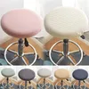 Stol täcker hem el stretch elastic slipcover bar pall cover rund fast färgfodral