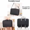 Cosmetic Bags Portable Multifunctional Makeup Bag Professional Embroidery Nail Art Partition Essential Oil Box Large Capacity Storage Toolbox 230815