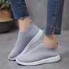 GAI vestido VIP zapatillas de punto para Mujer otoño Slip on malla transpirable Zapatos casuales Mujer tacones planos mocasines de talla grande Zapatos Mujer 230816 GAI