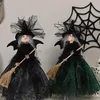 Obiekty dekoracyjne kreatywne halloween wystrój festiwal ghost wiedźmy drzewo Tree Top Star Desktop Ornaments Rekwizyty do domu sypialnia 230815