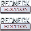 2 pacchetti Redneck Edition Emblema esterno Emblema Auto Truck Boat Decal Sostituzione del logo per F-150 F350 Silverado Ram 1500Black Red169R