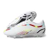 نساء رجالي مريحة لكرة القدم أحذية TF Ag Soccer Boots Youth Low Top Top Traving Shoes Blue Whith Black