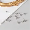 Gestüt Ohrringe echt 925 Sterling Silber/Gold Perlen Schmuck Brincos Frauen Weihnachtsgeschenke