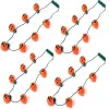 L Décorations de Noël Collier lumineux citrouille Lumières d'Halloween Lanterne Jack O avec modes clignotants pour cadeaux de fête