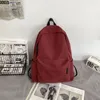Schultaschen Frauen Rucksack Solid Color Bag College Schoolbag Travel Computer Freizeit große Kapazität Rucksack Pack
