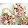 Wedding Flowers Artifical Rose And Butterfly Orchid Bouquet Marriage Home Decoration Party Bridesmaid Accessories