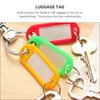 Table Clocks 50 Pcs Keychain Tag Luggage Number Label ID Split Ring El Accessories Labels