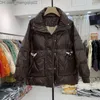 Kadınlar Down Parkas Kış Yeni Durgun Yaka Düz Renk Kürk Beyaz Ördek Down Ceket Kadın Moda Gevşek Vintage Koyun Düğmesi Kalın Ekmek Ceket Z230817