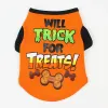 Halloween honden shirt hondenkleding puppy huisdieren t-shirt spook kostuum outfits schattige pompoen pup kleding voor kleine doggy katten huisdier