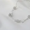 Link Armbänder Silber Farbe Mondsteinarmband für Frauen Zweig Unregelmäßige Schmuck Mädchen Geburtstag Geschenk Drop Großhandel Großhandel