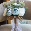 Hochzeitsblumen Braut Rose Bouquet Lieferungen Brautjungfer Baby Atem Blume Arrangement DIY Home Party Prom Dekor