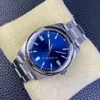 VSF Mens Watch Mechanical Cal.3235 Movement 36mm Blue Dial 72-timmars kinetisk energilagring 904L Stålband Sapphir Crystal Glass Swiss Ice Blue Luminous Waterproof