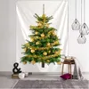 Tapestries tapestry wall hanging christmas tree wall pine colorful background fabric retro home decor